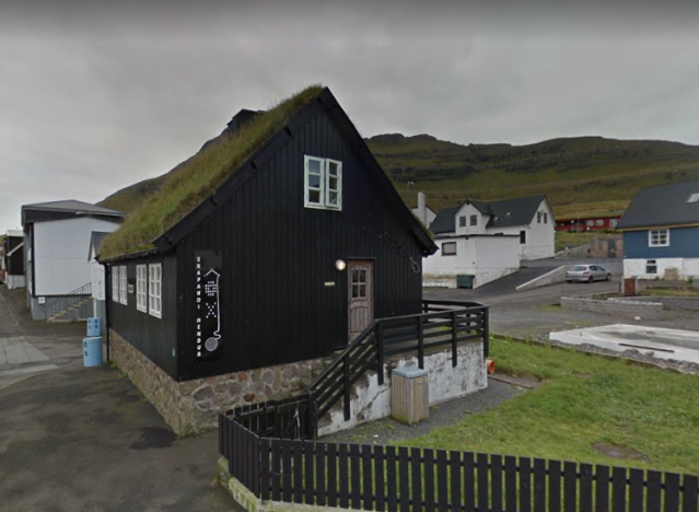 Faroe Islands, cottage, village, turf roof